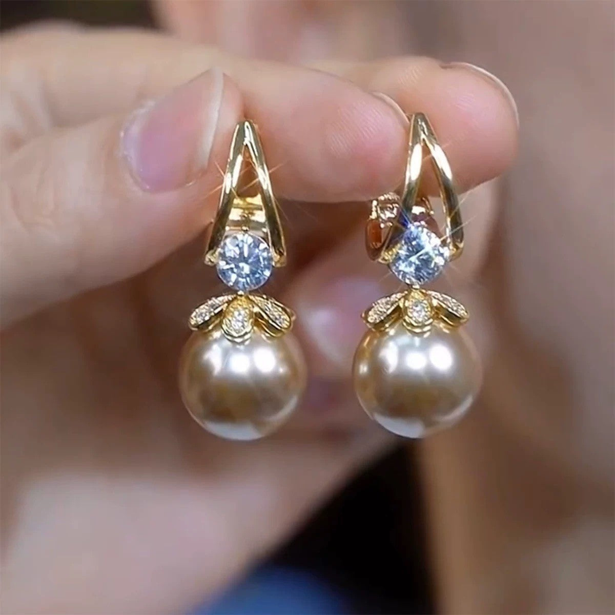 Elegant Pearl Drop Earrings for Women