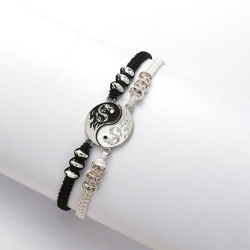 Yin-Yang Woven Bracelet