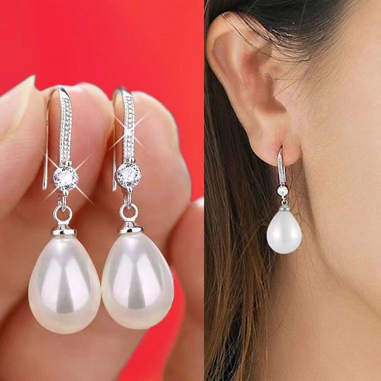 Elegant Pearl Drop Earrings for Women