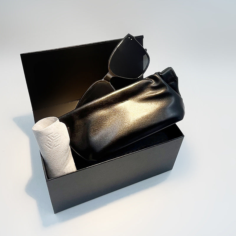 Magnetic Flip Leather Glasses Case