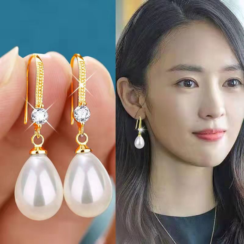 Elegant Pearl Drop Earrings for Women